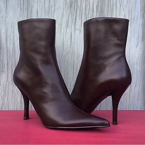 Classy brown leather boots from Nine West